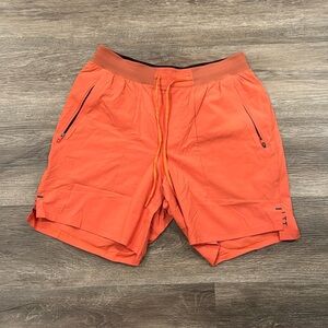 Lululemon Orange License to Train Linerless Men’s Short - Medium